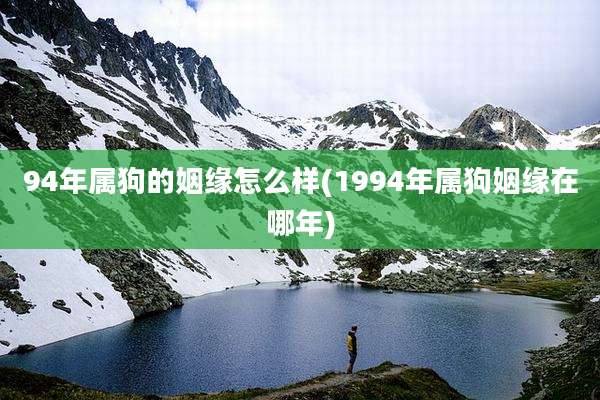 94年属狗的姻缘怎么样(1994年属狗姻缘在哪年)