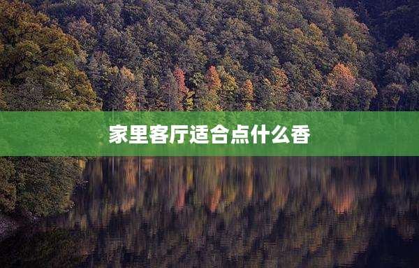 家里客厅适合点什么香