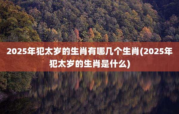 2025年犯太岁的生肖有哪几个生肖(2025年犯太岁的生肖是什么)