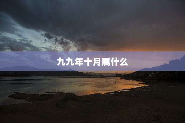 九九年十月属什么