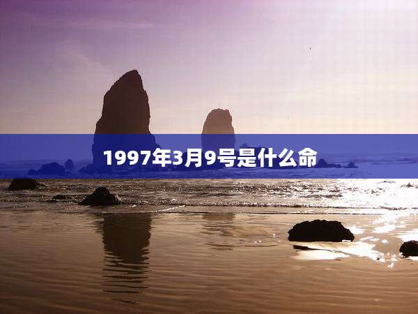 1997年3月9号是什么命