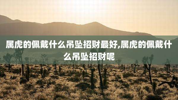 属虎的佩戴什么吊坠招财最好,属虎的佩戴什么吊坠招财呢