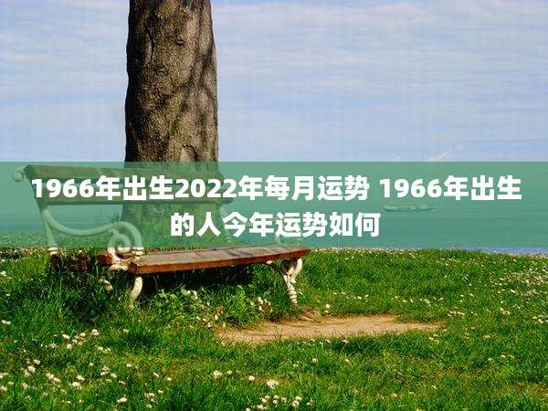 1966年出生2022年每月运势 1966年出生的人今年运势如何