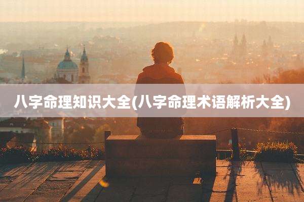 八字命理知识大全(八字命理术语解析大全)