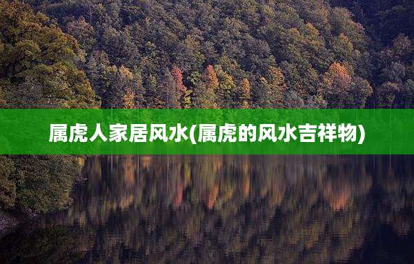 属虎人家居风水(属虎的风水吉祥物)