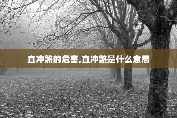 直冲煞的危害,直冲煞是什么意思