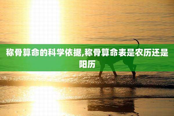 称骨算命的科学依据,称骨算命表是农历还是阳历