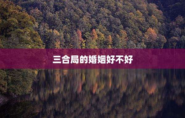 三合局的婚姻好不好