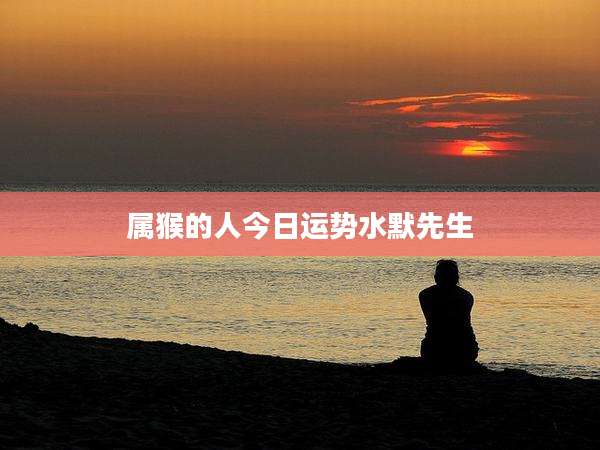 属猴的人今日运势水默先生