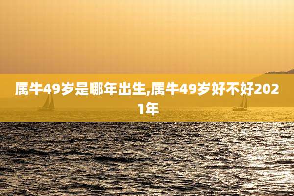 属牛49岁是哪年出生,属牛49岁好不好2021年