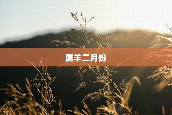属羊二月份