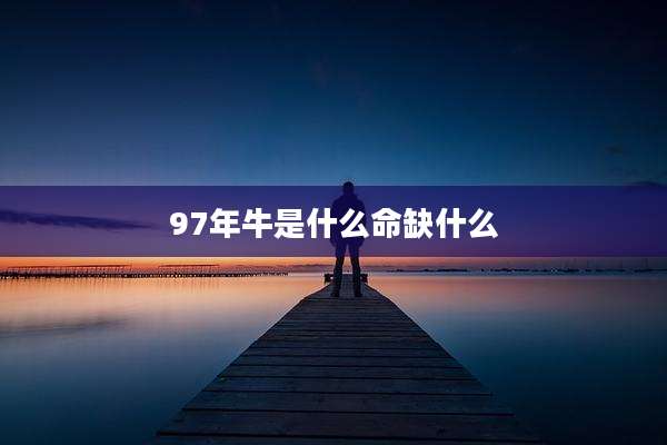 97年牛是什么命缺什么