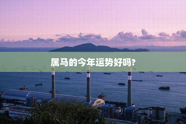 属马的今年运势好吗?