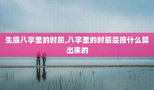 生辰八字里的时辰,八字里的时辰是按什么算出来的