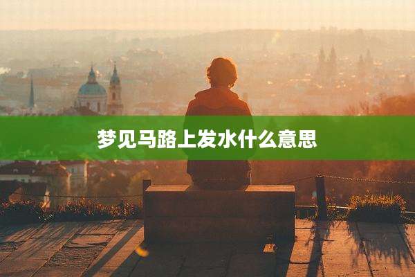 梦见马路上发水什么意思