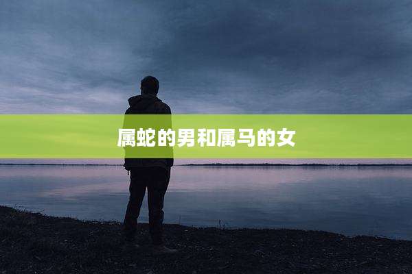 属蛇的男和属马的女