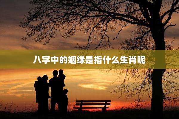 八字中的姻缘是指什么生肖呢