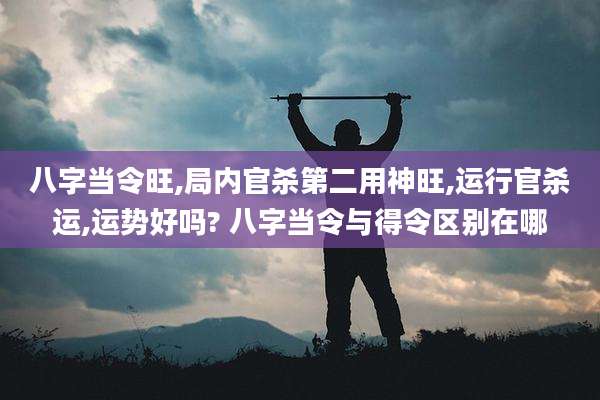 八字当令旺,局内官杀第二用神旺,运行官杀运,运势好吗? 八字当令与得令区别在哪