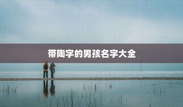 带陶字的男孩名字大全