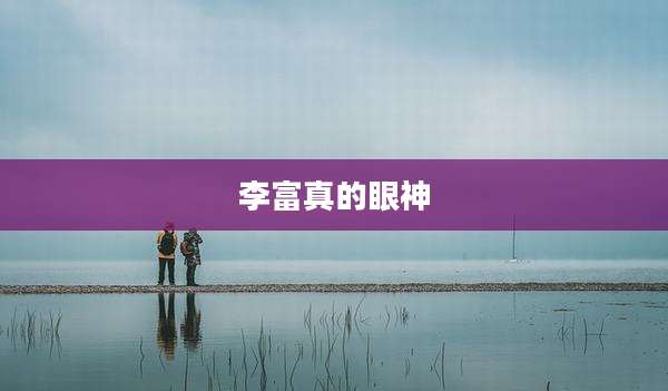 李富真的眼神