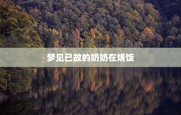 梦见已故的奶奶在烧饭
