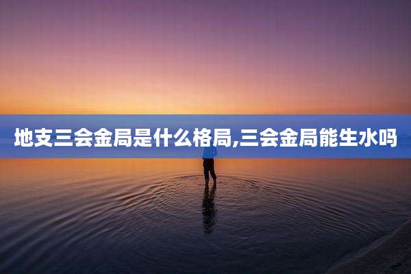 地支三会金局是什么格局,三会金局能生水吗
