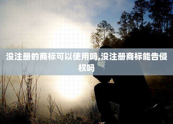 没注册的商标可以使用吗,没注册商标能告侵权吗