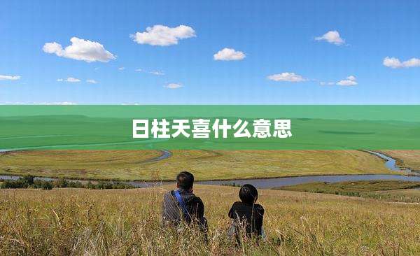 日柱天喜什么意思