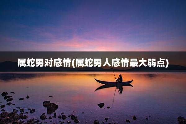 属蛇男对感情(属蛇男人感情最大弱点)