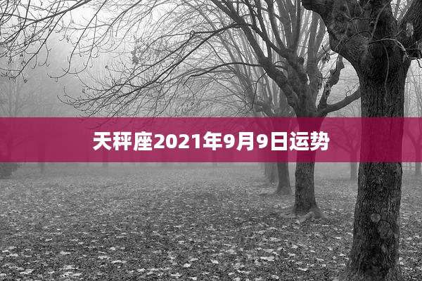 天秤座2021年9月9日运势