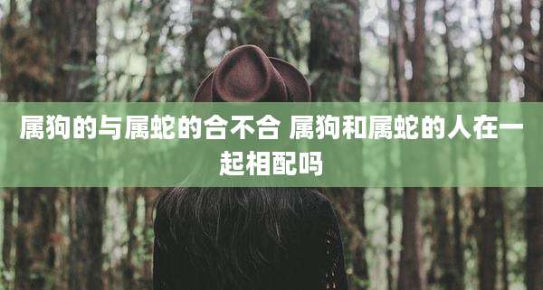 属狗的与属蛇的合不合 属狗和属蛇的人在一起相配吗