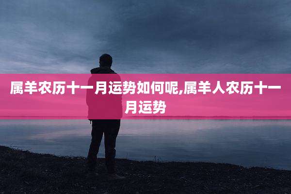 属羊农历十一月运势如何呢,属羊人农历十一月运势