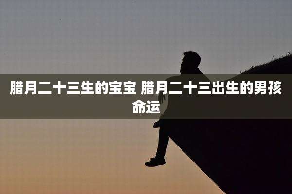 腊月二十三生的宝宝 腊月二十三出生的男孩命运