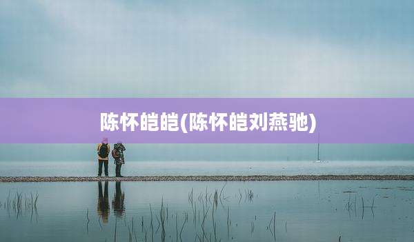 陈怀皑皑(陈怀皑刘燕驰)