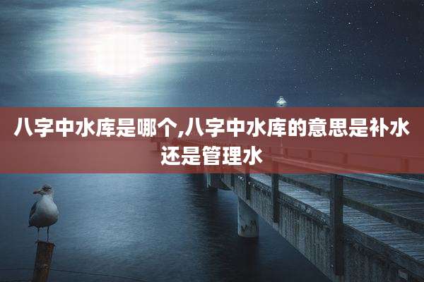 八字中水库是哪个,八字中水库的意思是补水还是管理水