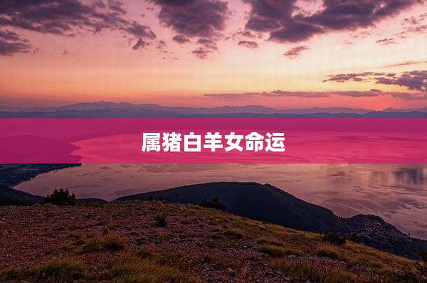 属猪白羊女命运
