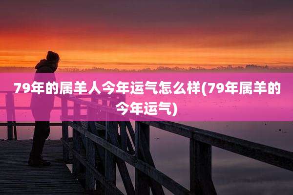 79年的属羊人今年运气怎么样(79年属羊的今年运气)