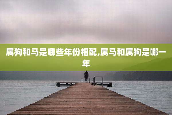属狗和马是哪些年份相配,属马和属狗是哪一年