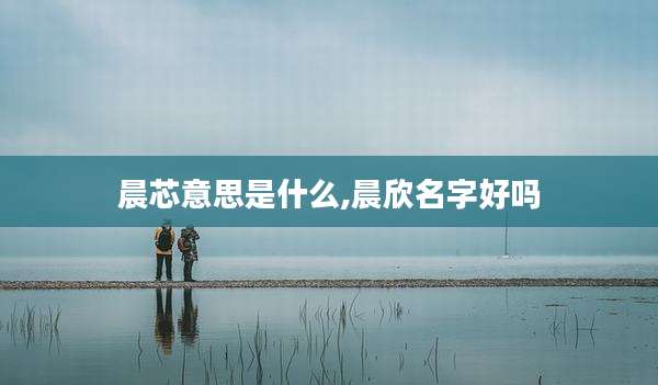 晨芯意思是什么,晨欣名字好吗