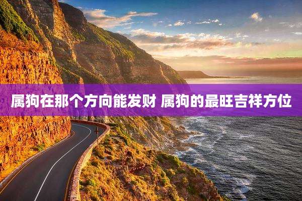 属狗在那个方向能发财 属狗的最旺吉祥方位