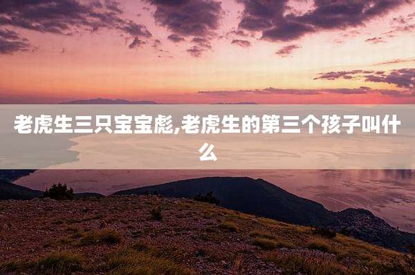 老虎生三只宝宝彪,老虎生的第三个孩子叫什么