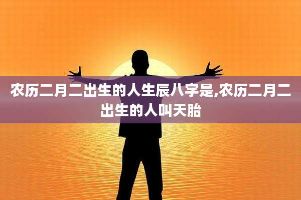 农历二月二出生的人生辰八字是,农历二月二出生的人叫天胎