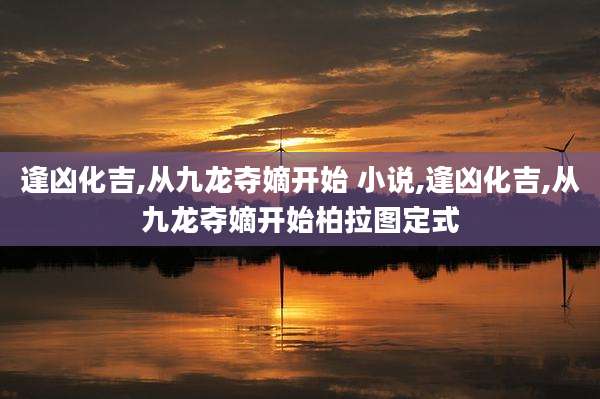 逢凶化吉,从九龙夺嫡开始 小说,逢凶化吉,从九龙夺嫡开始柏拉图定式